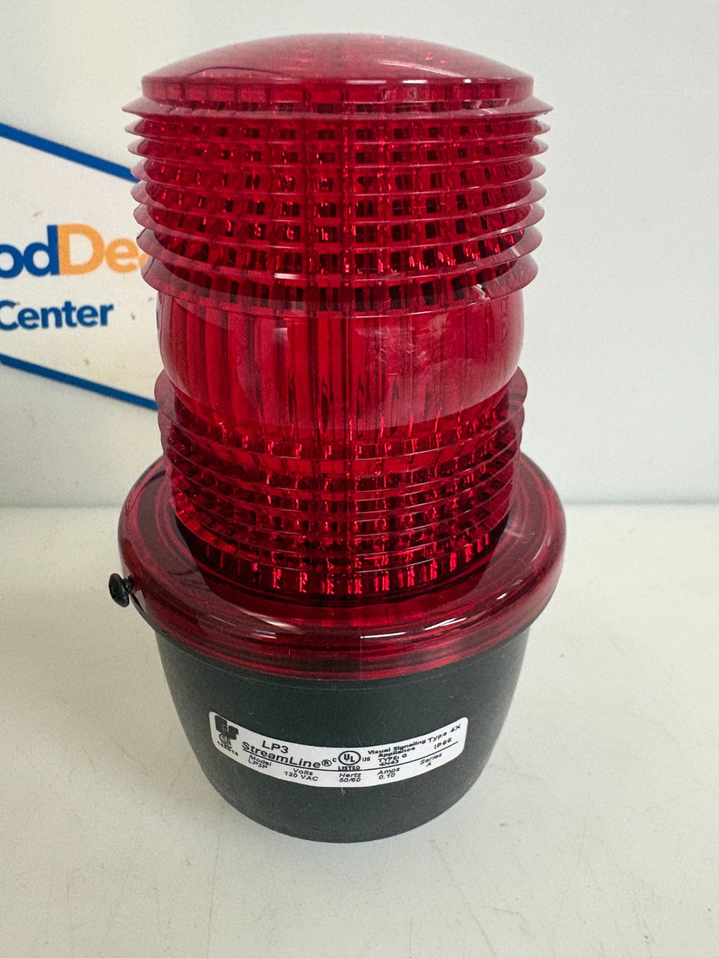 FEDERAL SIGNAL CORP STREAMLINE SIGNALING RED LIGHT LP3P-120R1