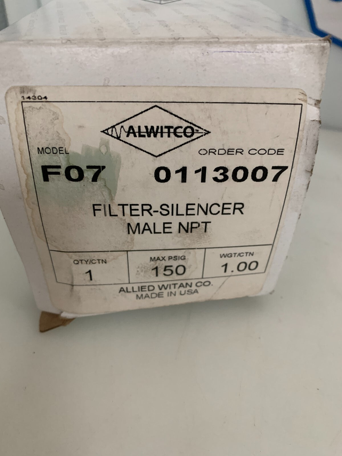 ALWITCO FILTER-SILENCER F07 0113007