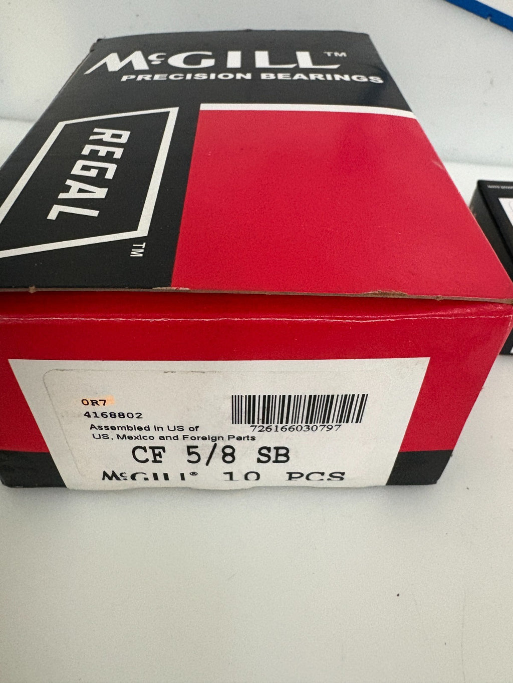 MCGILL CAM FOLLOWER CF 5/8 SB BOX OF 10