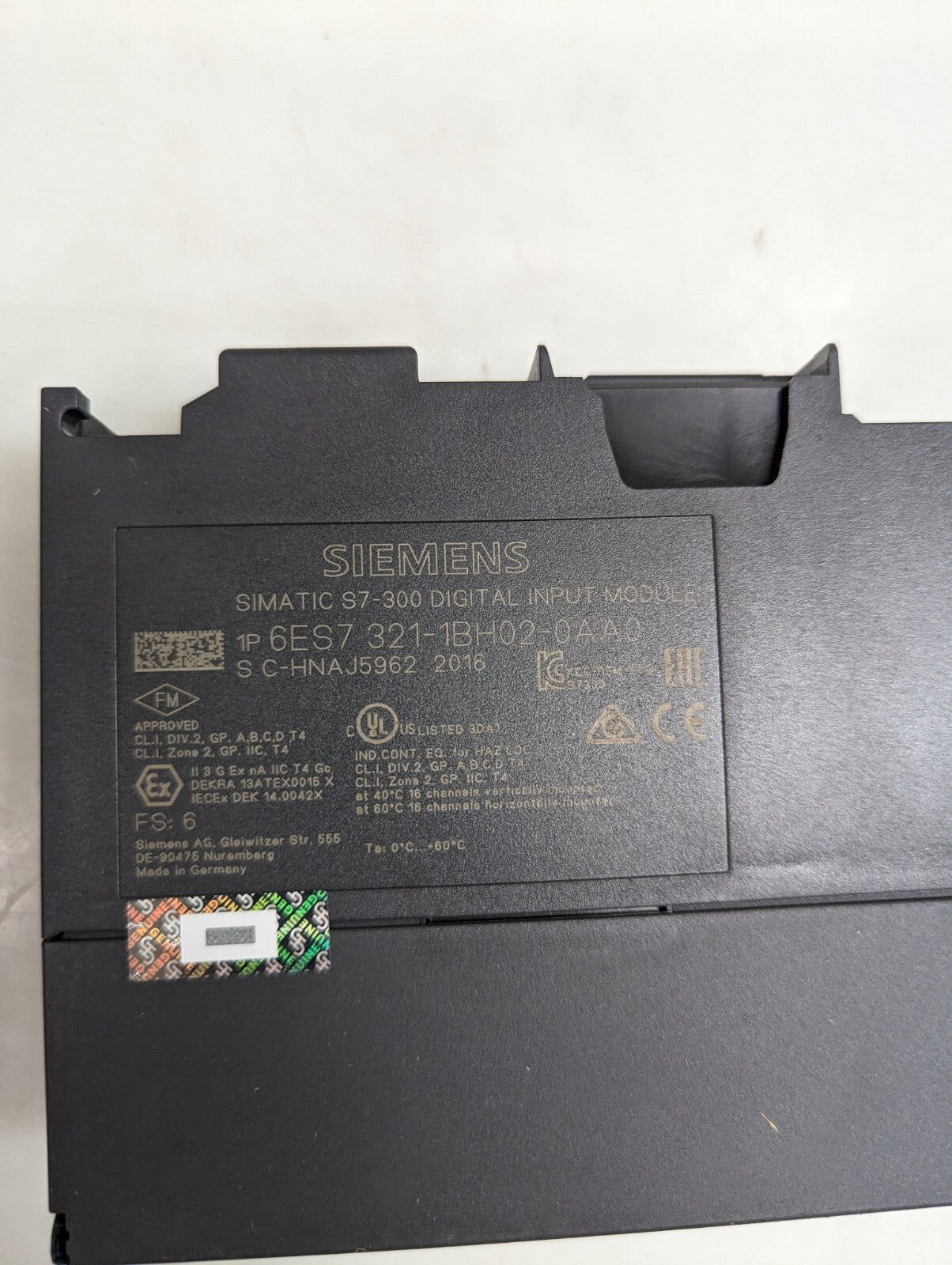 Siemens S7-300 Digital Input Module 6ES7 321-1BH02-0AA0  (NEW)