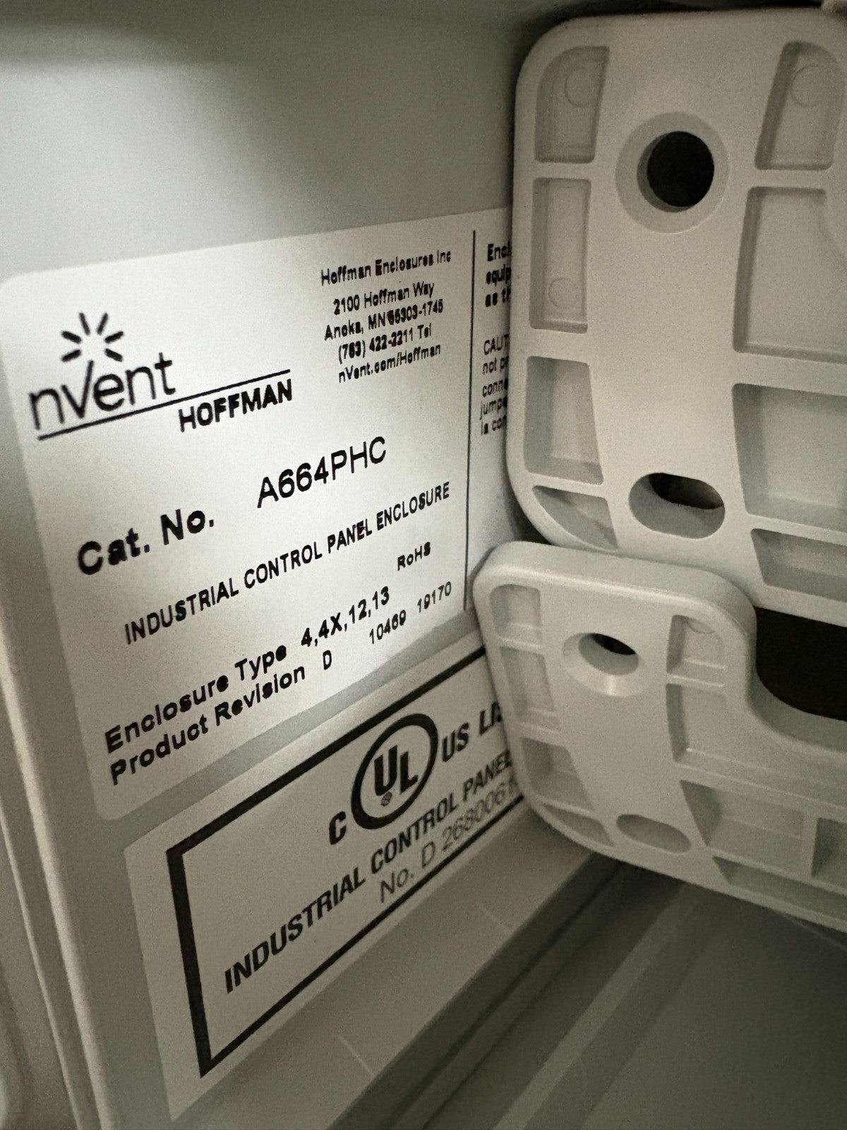 NVENT HOFFMAN PANEL ENCLOSURE A 664 PHC