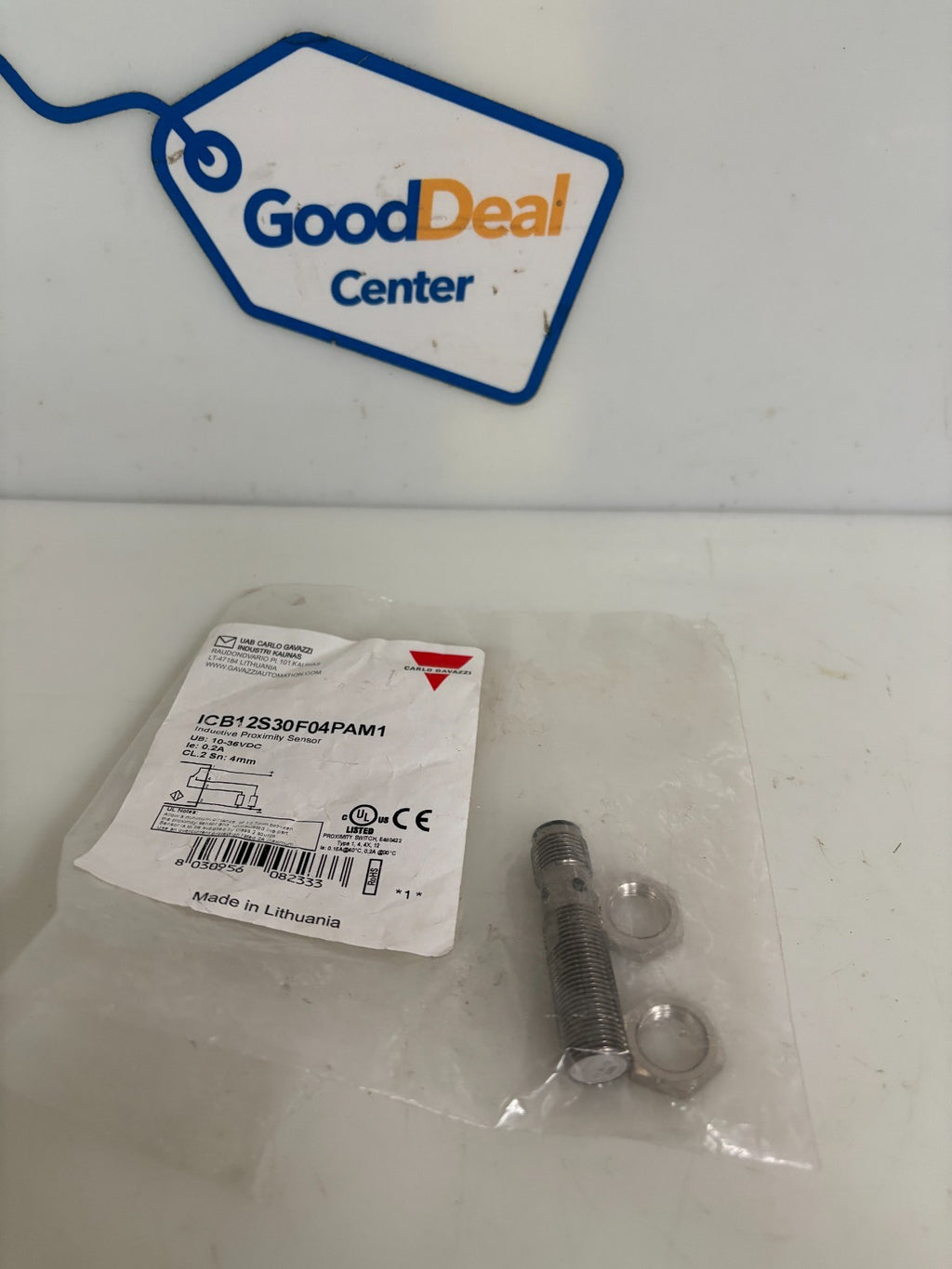CARLO GAVAZZI INDUCTIVE PROXIMITY SENSOR ICB12S30F04PAM1