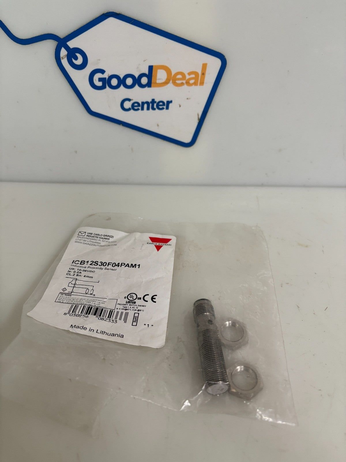 CARLO GAVAZZI INDUCTIVE PROXIMITY SENSOR ICB12S30F04PAM1