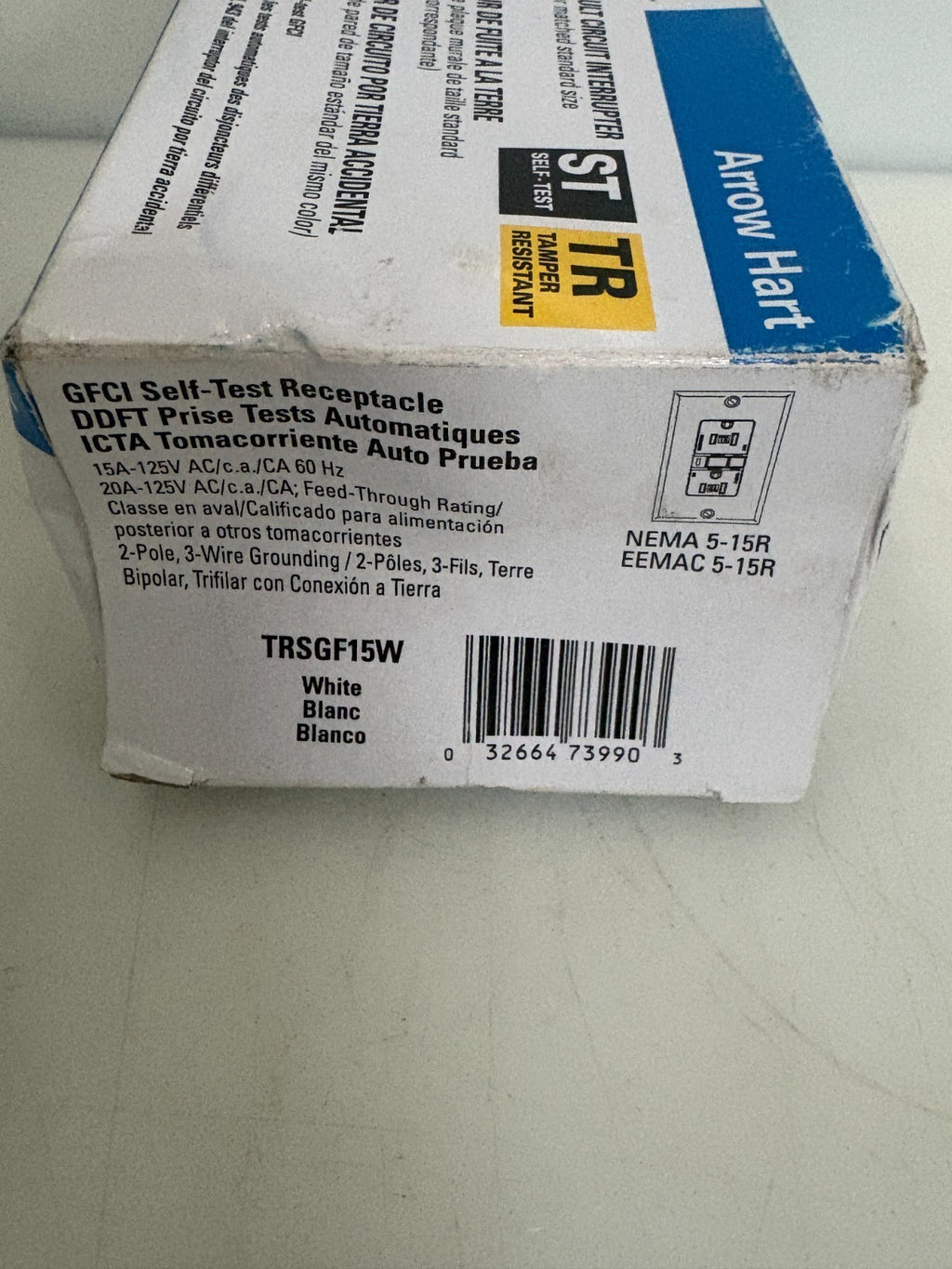 LOT OF 2 EATON GROUND FAULT CIRCUIT INTERRUPTER TRSGF15W2