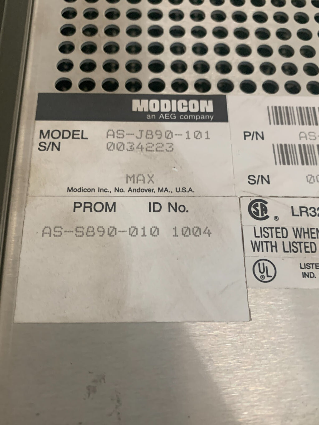 MODICOM J890 AEG REMOTE INPUT/OUTPUT PROCESSOR AS-J890-1014