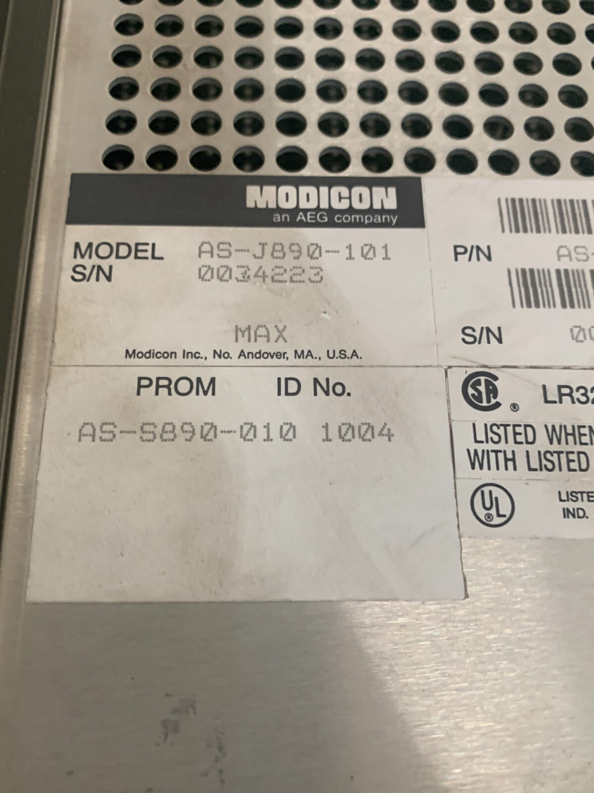 MODICOM J890 AEG REMOTE INPUT/OUTPUT PROCESSOR AS-J890-1014