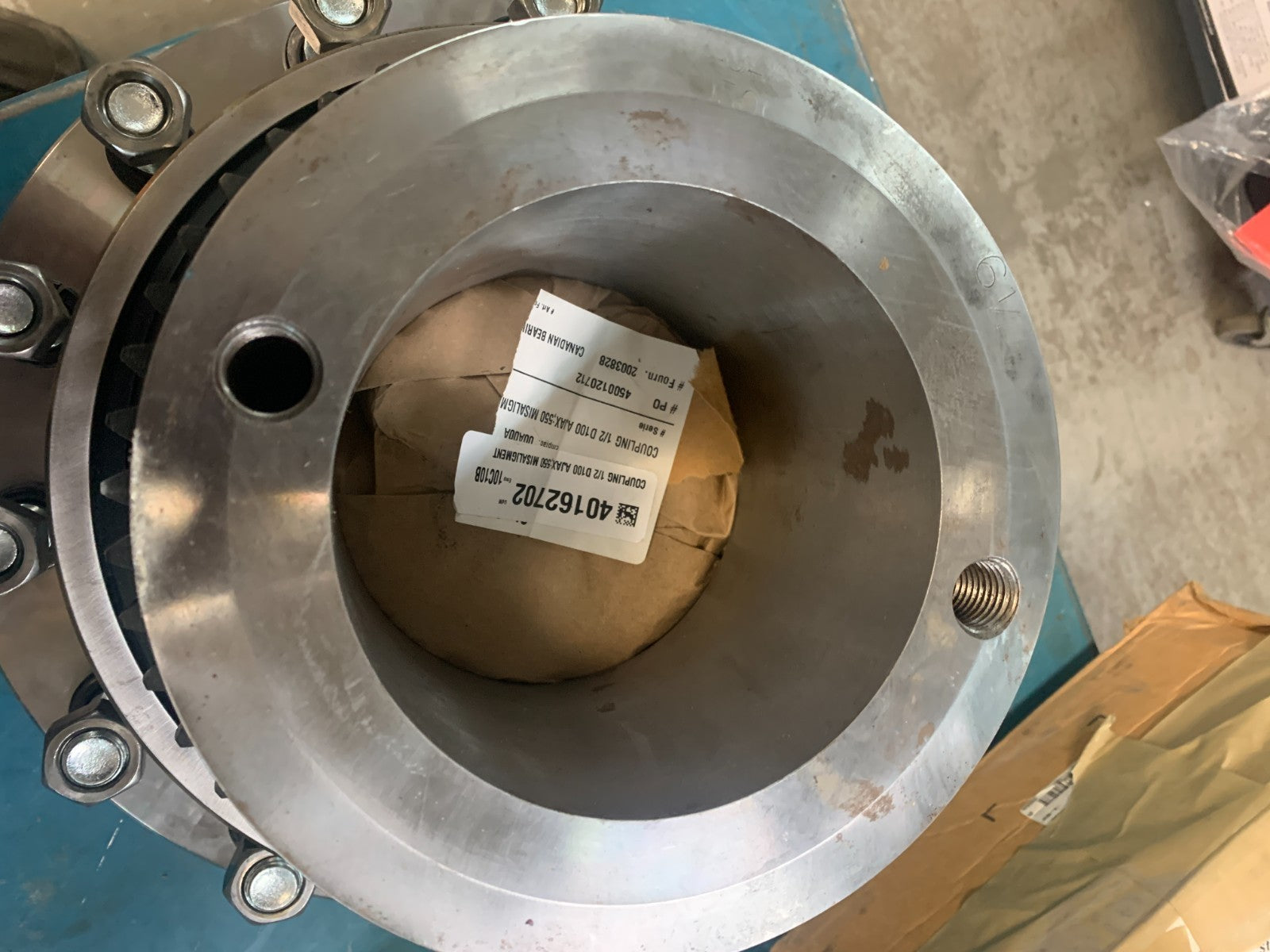RENOLD AJAX 1/2 D100 AJAX 550 ON TAG MISALIGMENT D 500 ON COUPLING  150LB