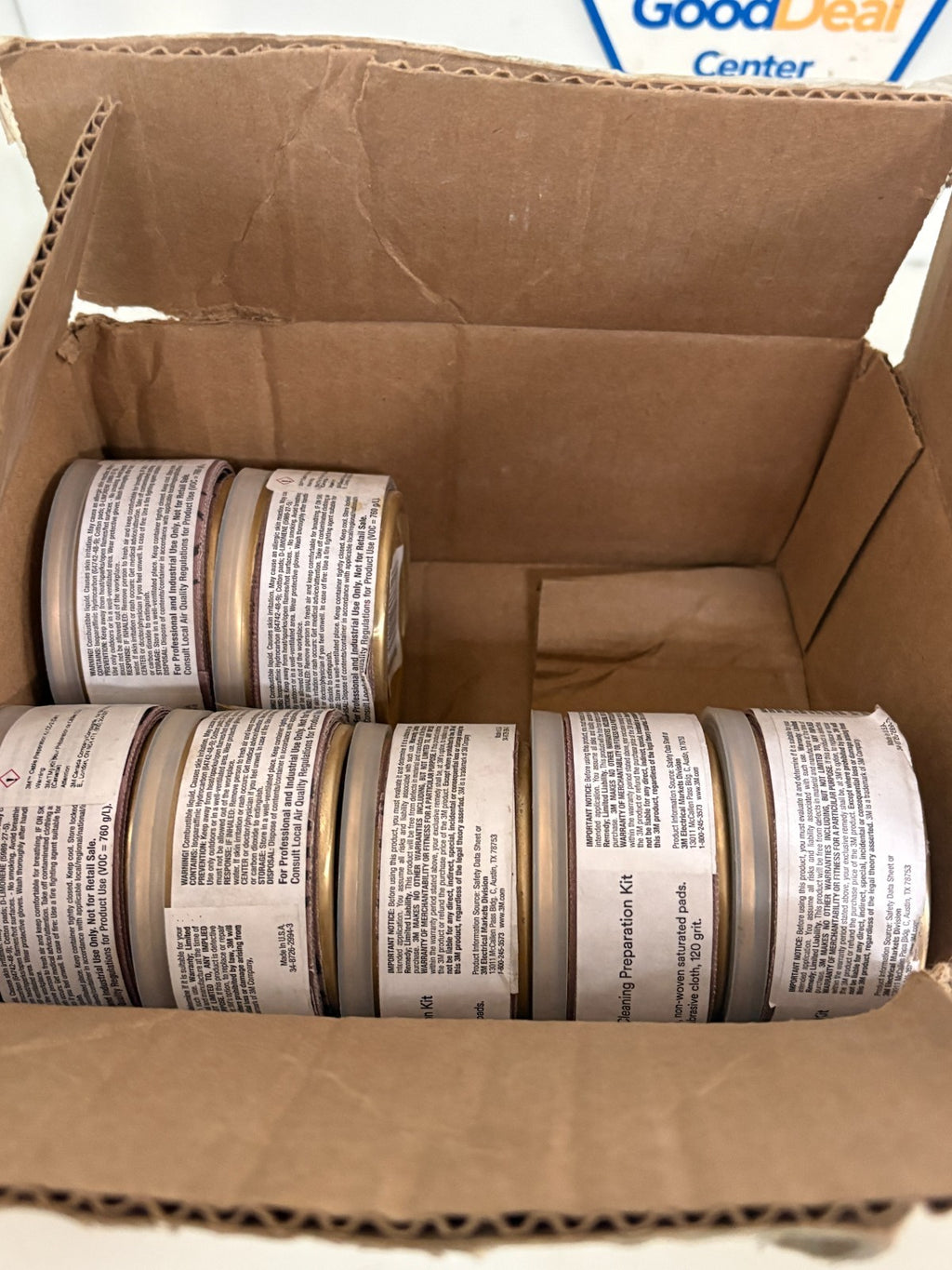 LOT OF 7  3M CABLE CLEANING PREP KIT CC-23
