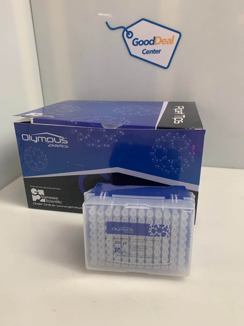 OLYMPUS PLASTICS  200µl  Barrier Piper Tips  26-412  (10x96 Box)