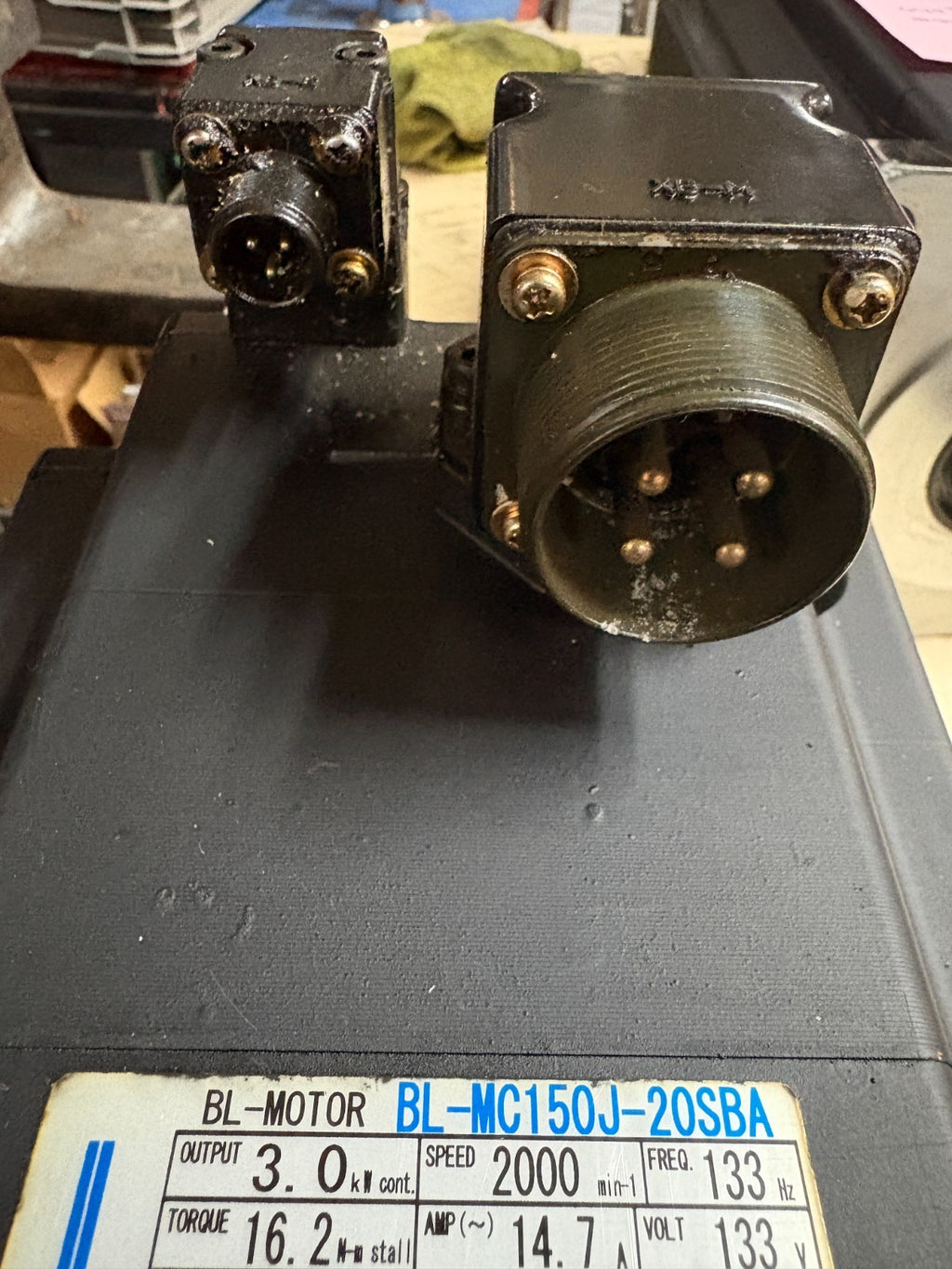 OKUMA SERVO MOTOR BL-MOTOR BL-MC150J-20SBA