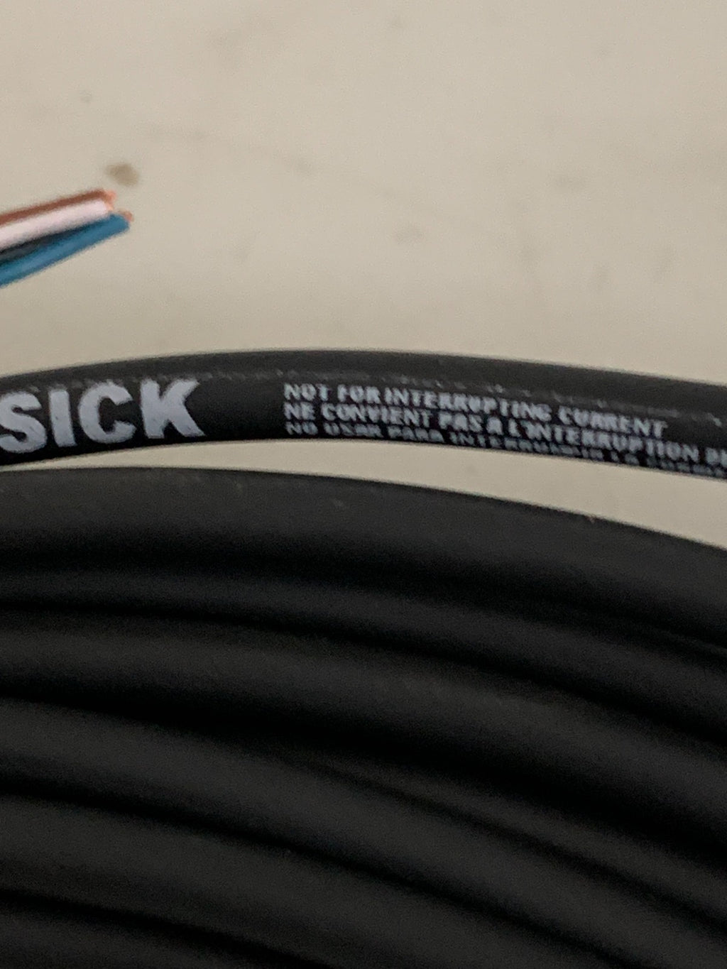 SICK 3 PIN CONNECTOR CABLE 41VB E335179