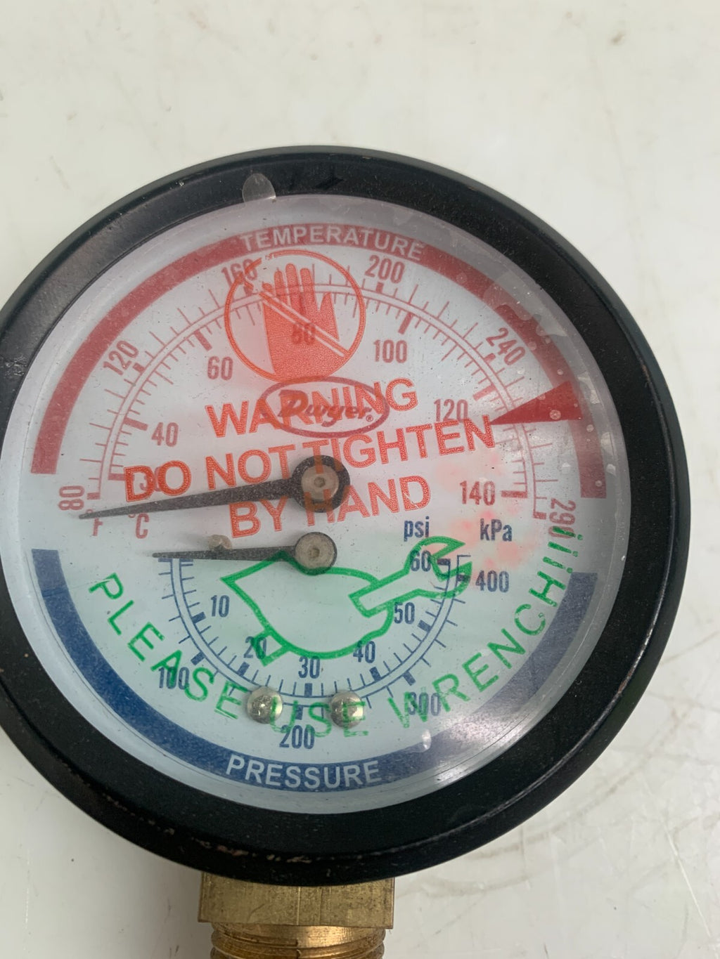DWYER  Pressure & Thermometor Dual Gauge   TRI-60-50L2