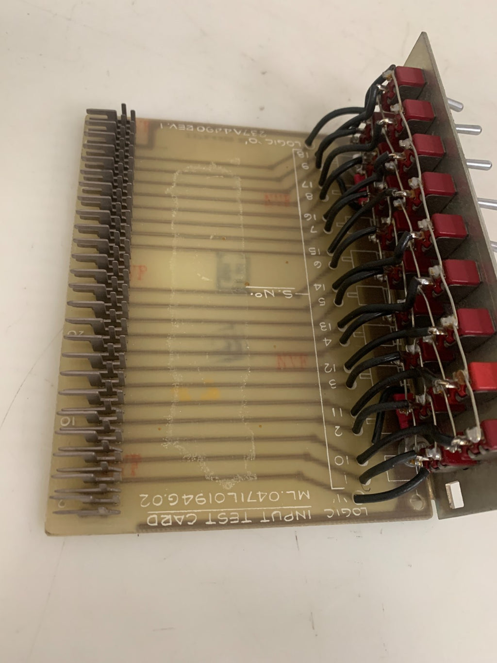 LOGIC INPUT TEST CARD 18 ON/OFF SWITCH M. 0471L0194G.02