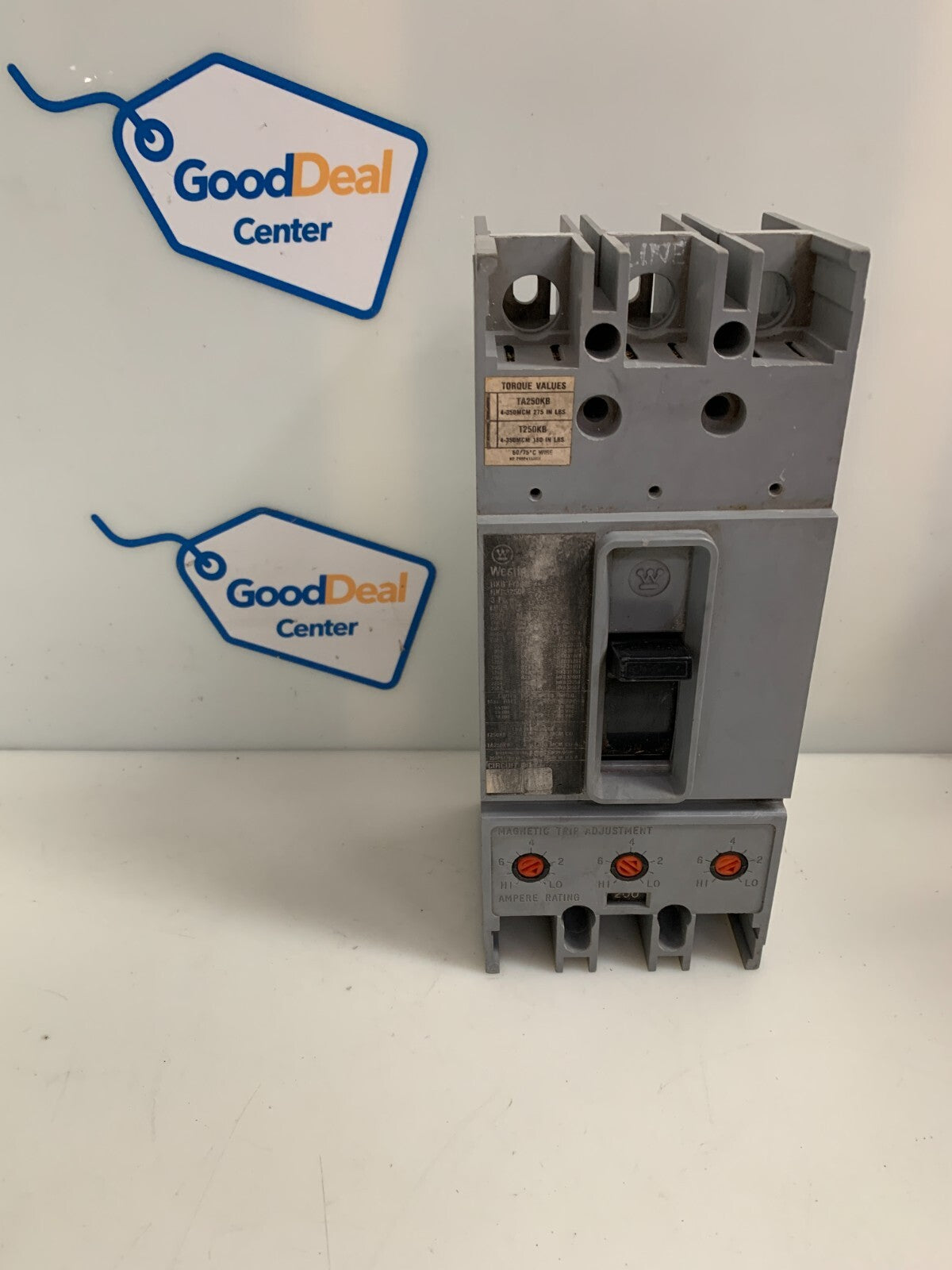 CUTTLER HAMMER WESTINGHOUSE ADJUSTABLE MAGNETIC RANGE HKB2250F CIRCUIT BREAKER