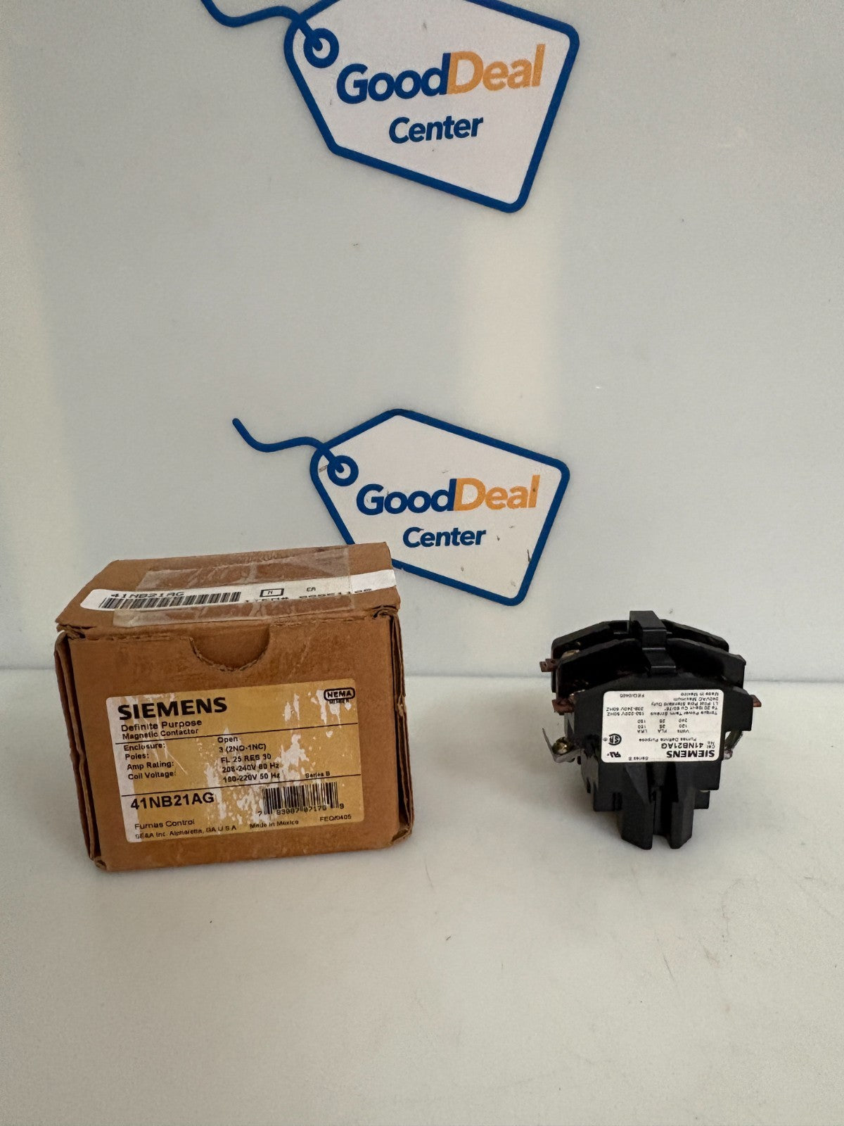 SIEMENS DEFINITE PURPOSE MAGNETIC CONTACTOR FURNAS CONTROL 41NB21AG