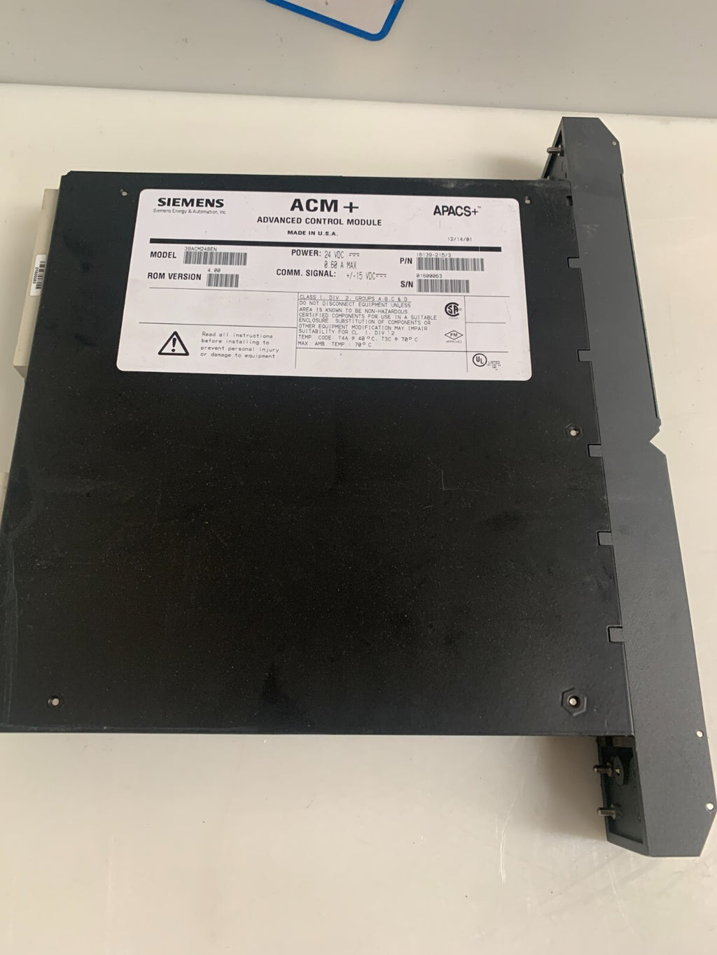 SIEMENS ACM + ADVANCED CONTROL MODULE 16139-215/3 39 ACM24 BEN