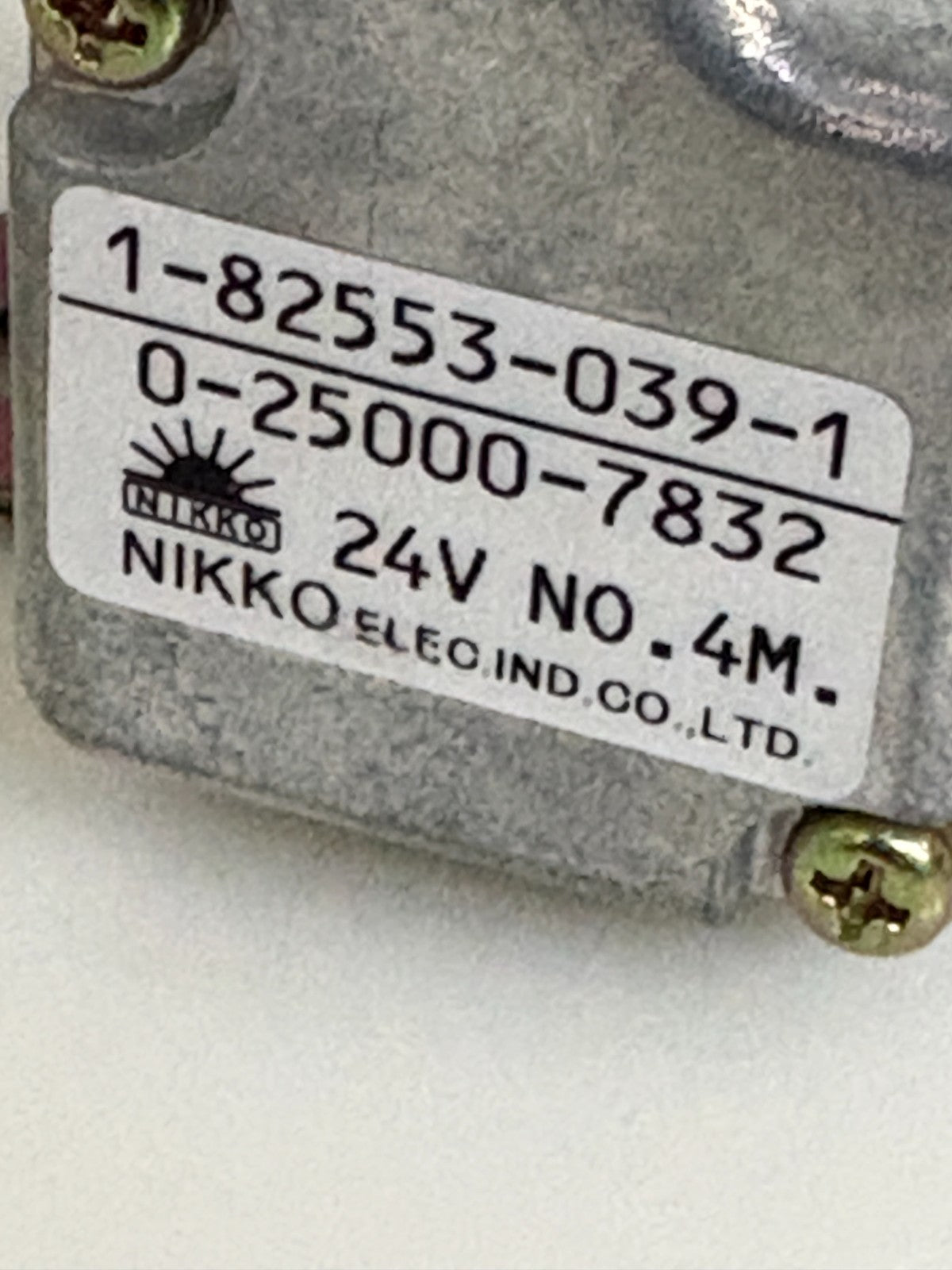 NIKKO POWER RELAY 1-82553-039-1