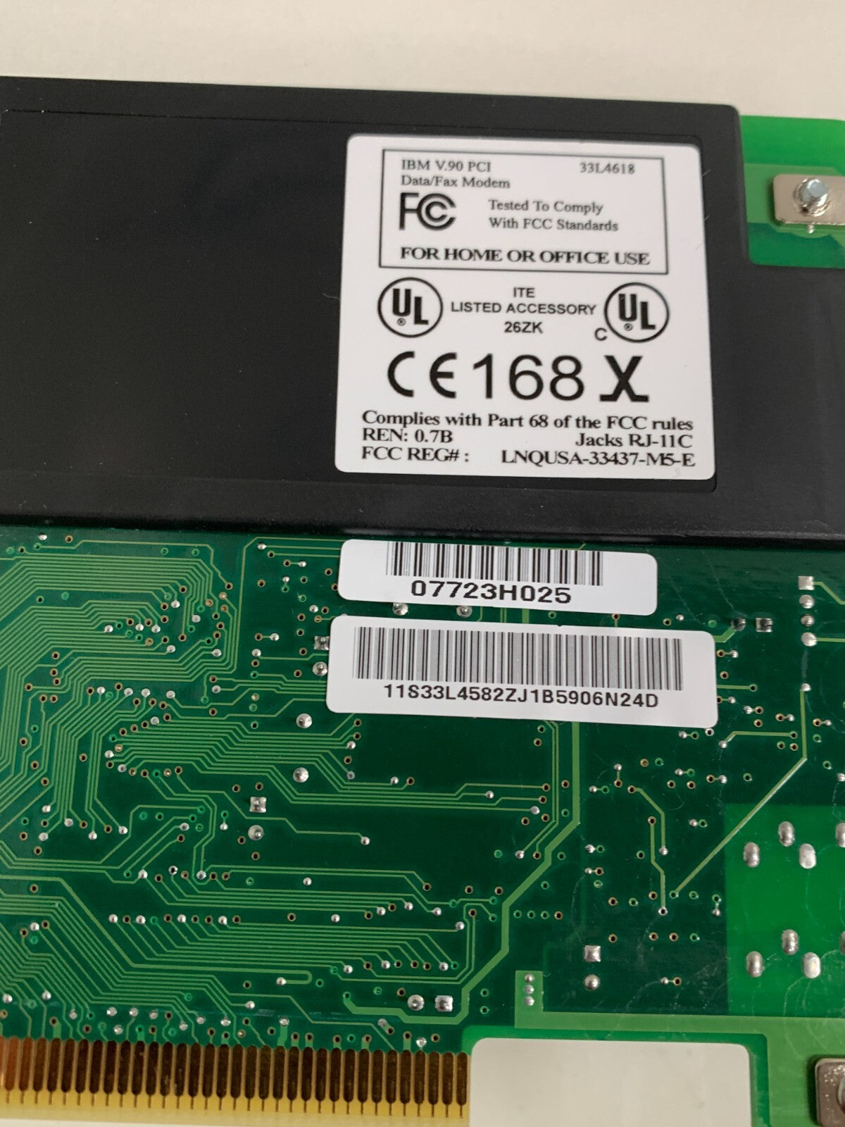 1BM DATA FAX MODEM 33L 45824