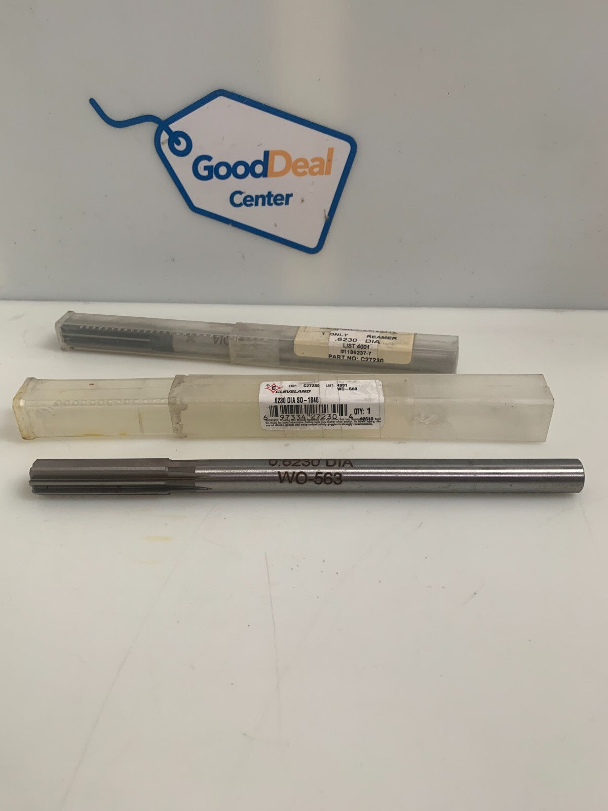 LOT OF 2 CLEVELAND .6230 DIA . REAMER #C27230