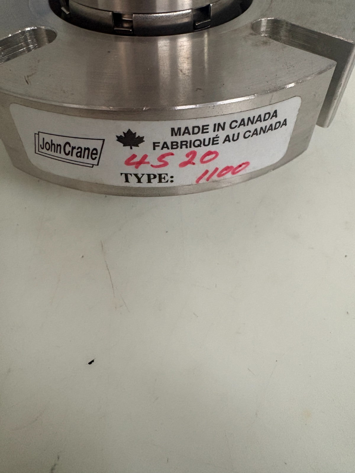 JOHN CRANE MECHANICAL SEAL #4520 TYPE 1100