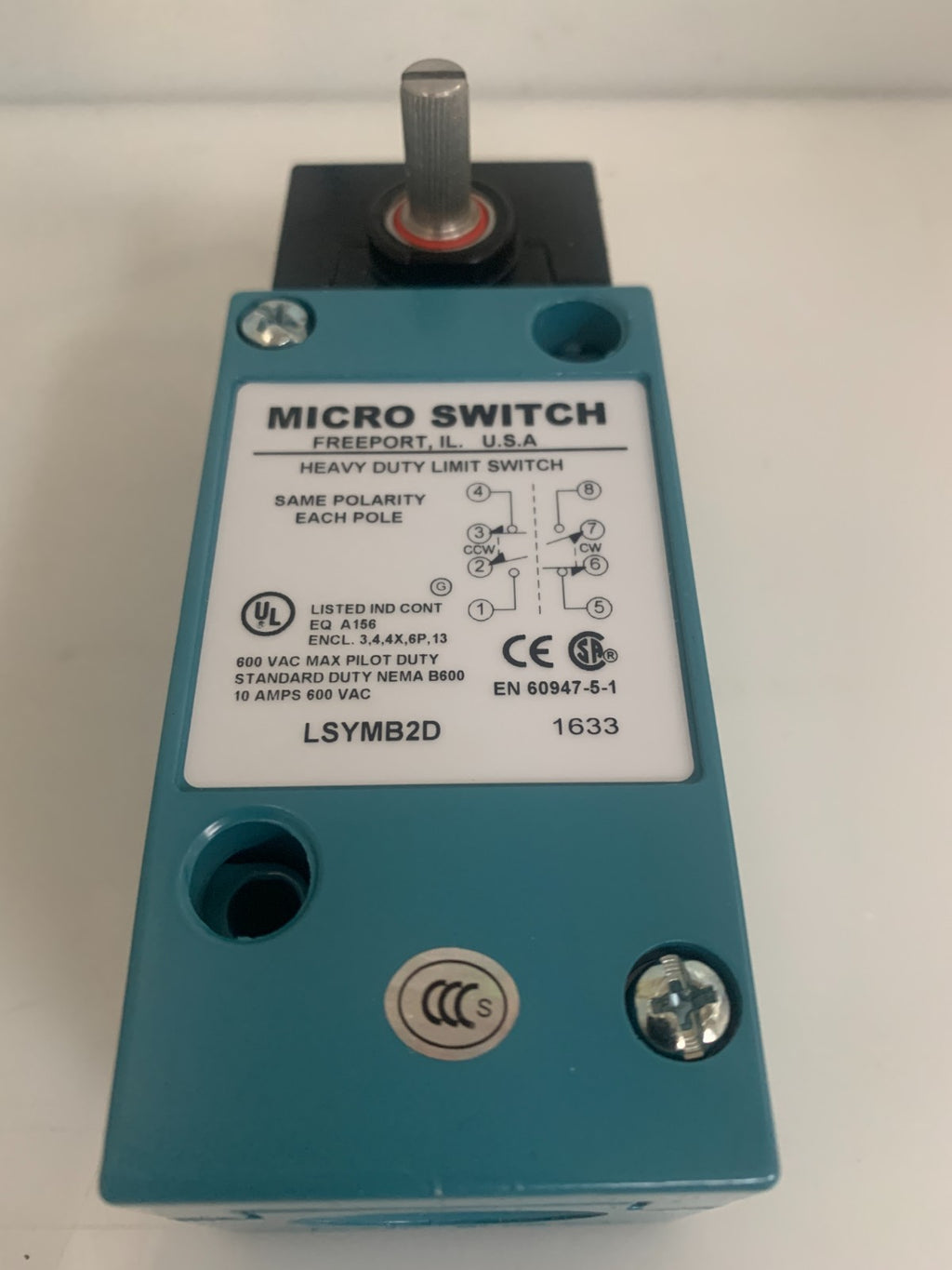 HONEYWELL H DUTY LIMIT SWITCH LSYMB2D1