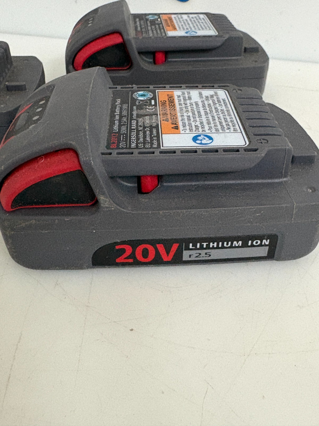 LOT OF 3 INGERSOLL RAND BL2012 LITHIUM ION 20V 2.5A BATTERY PACK1
