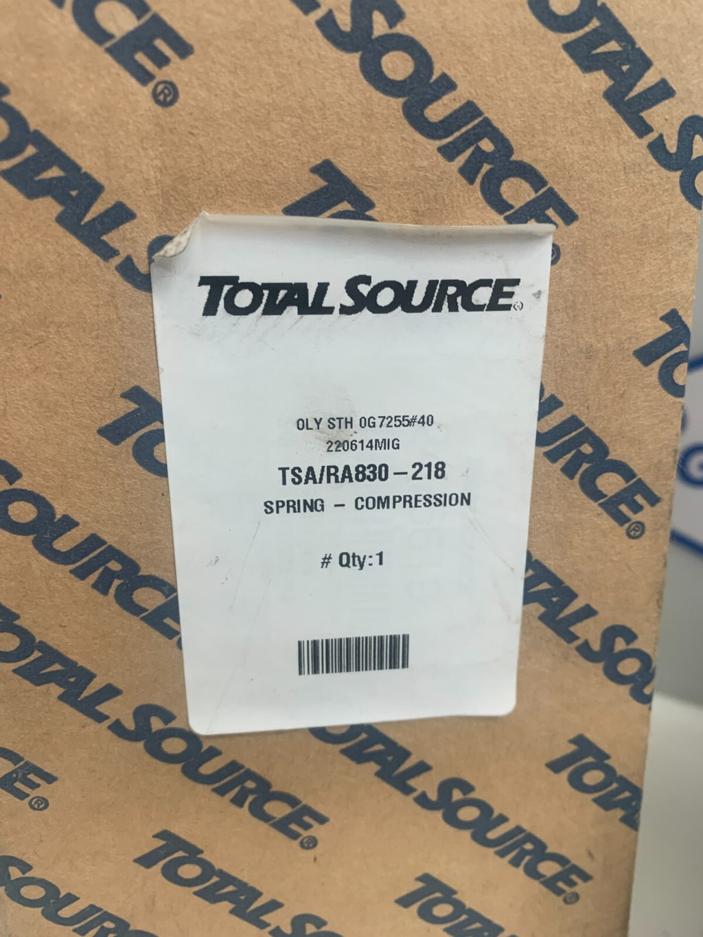 TOTAL SOURCE / RAYMOND TSA/RA830-218  Fork Lift Compression Spring (Lot of 2)