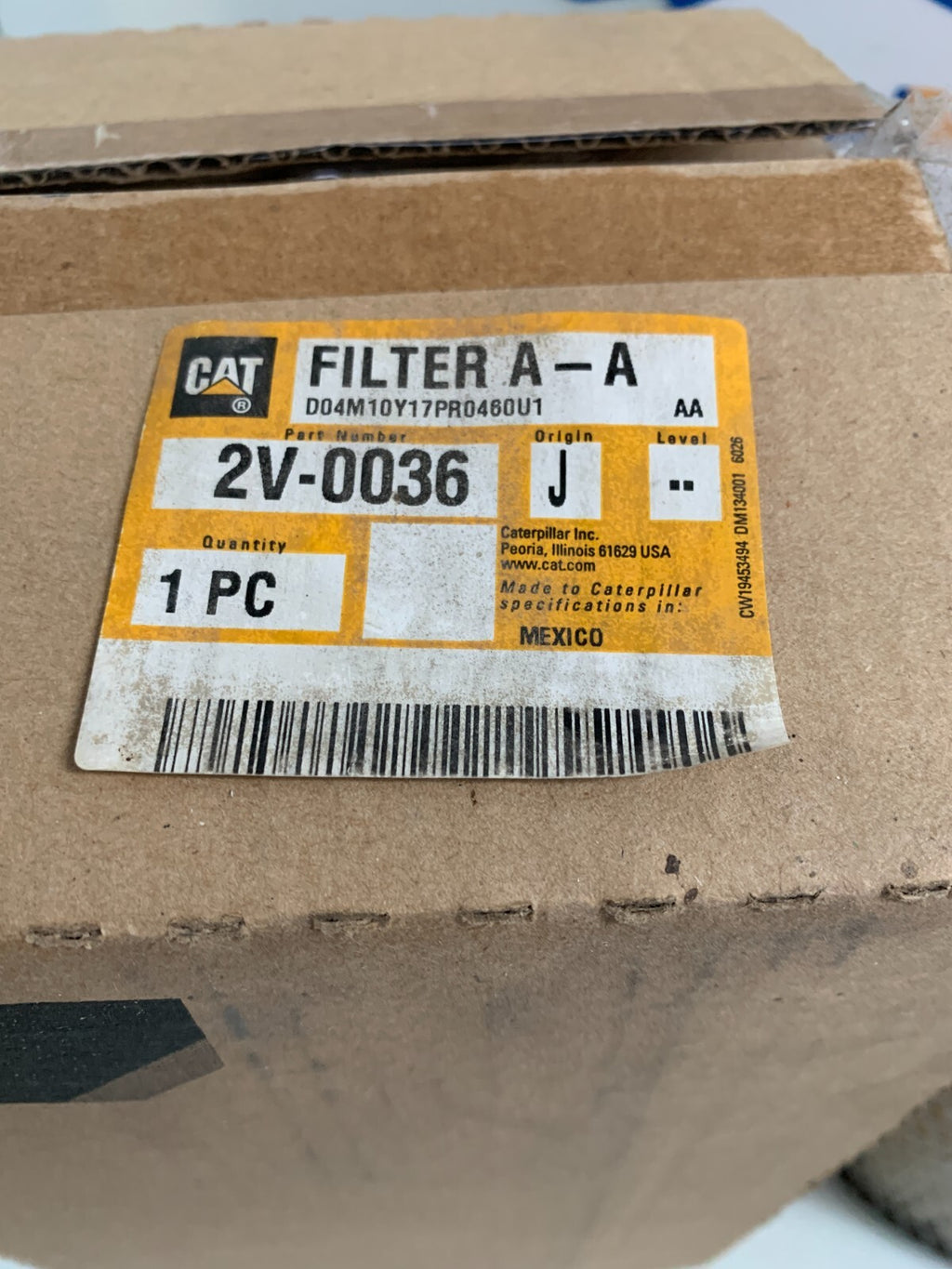 CAT Cabin Air Filter A-A 2V-00361