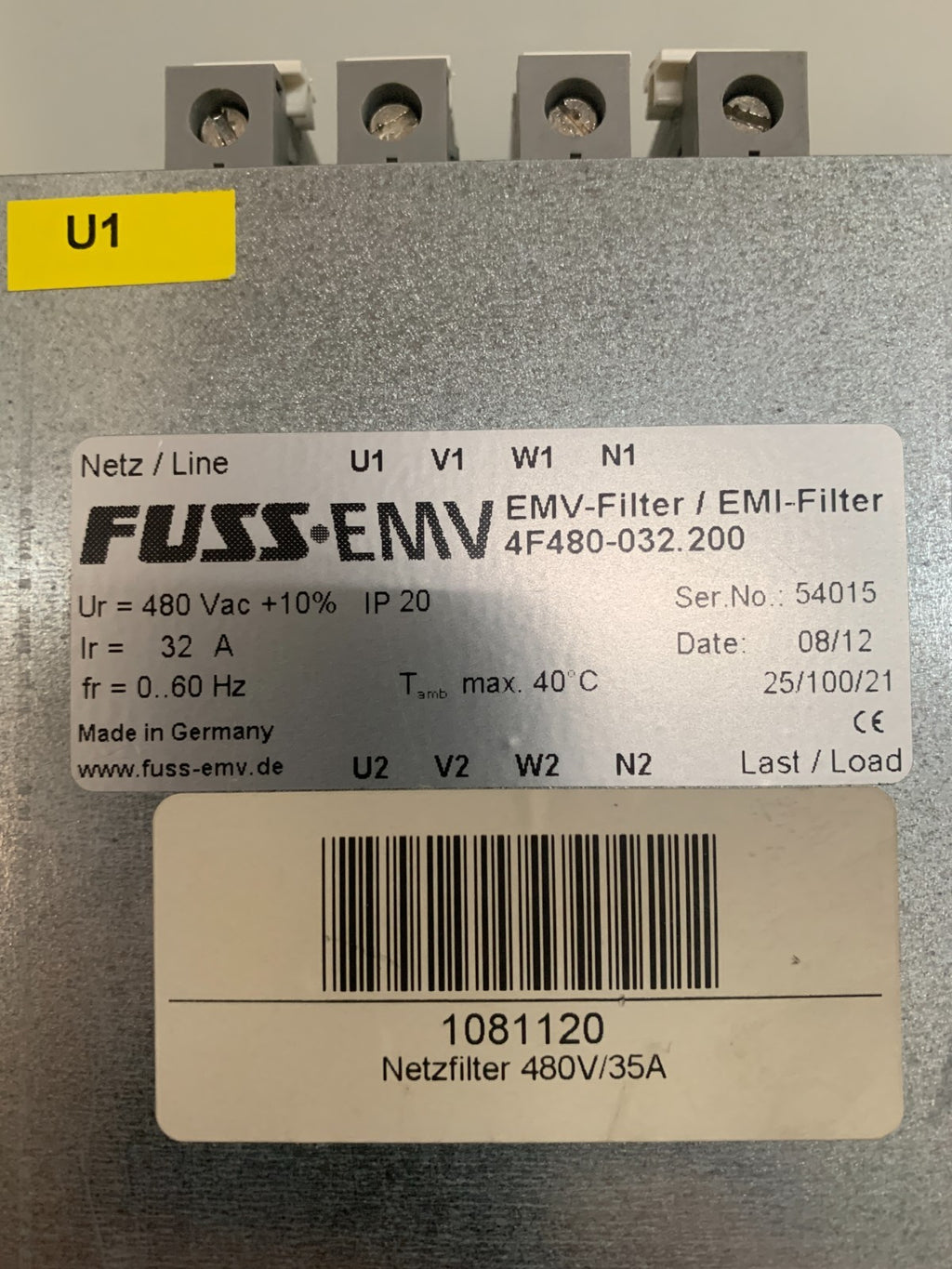 FUSS EMY FILTER 4F 480-032.2002