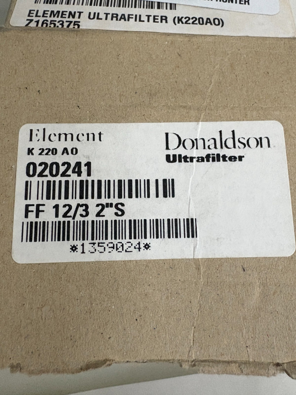 DONALDSON ULTRA FILTER FILTER FF 12/3 2" S2