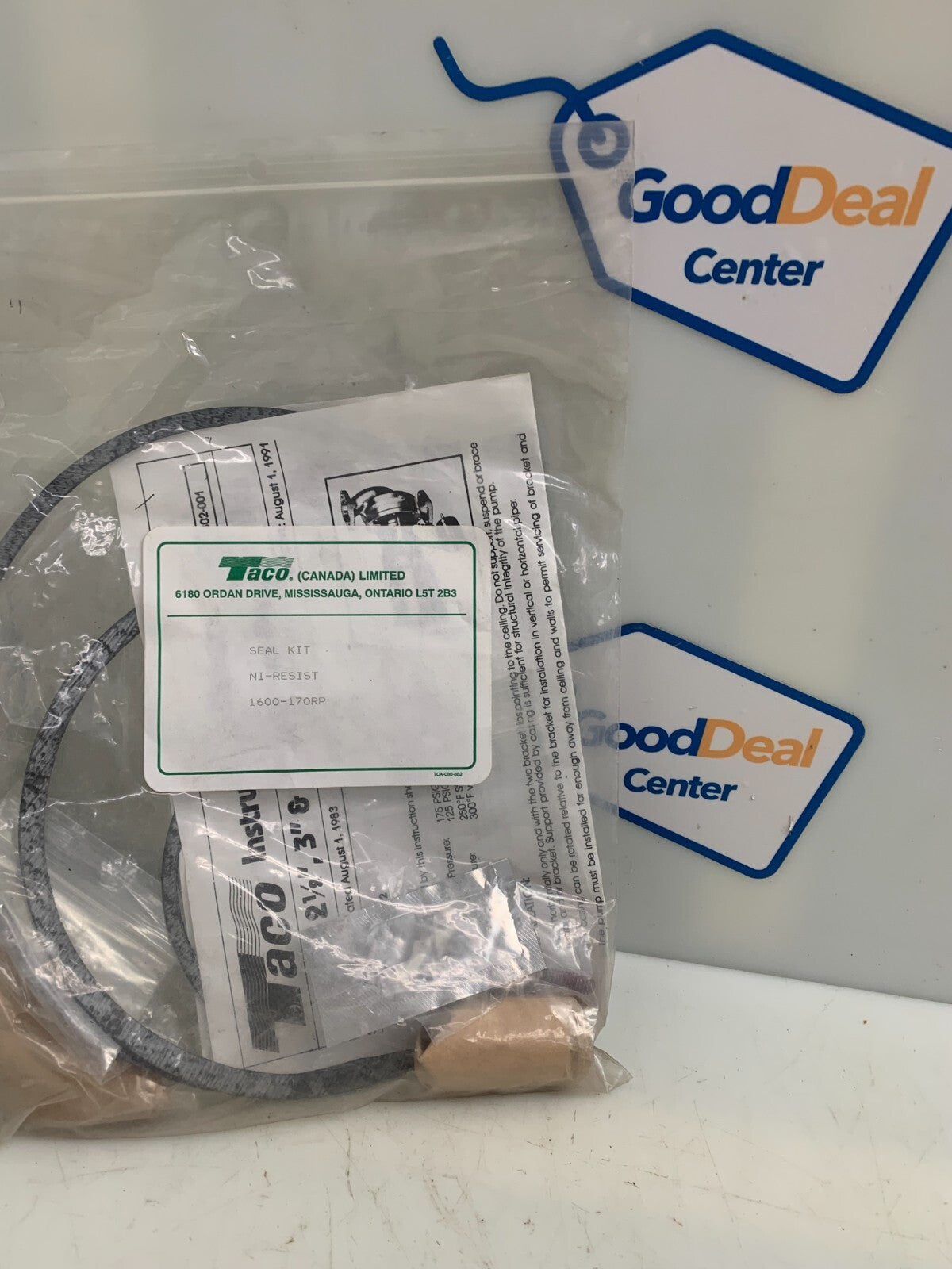 TACO  1600-170RP  Water Seal Pump Kit