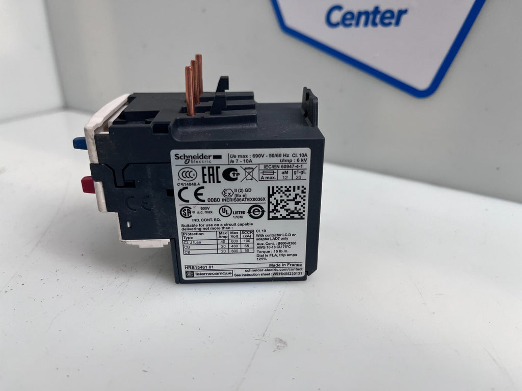 Lot of 2 SCHNEIDER ELECTRIC RELAY OVERLOAD LRD14