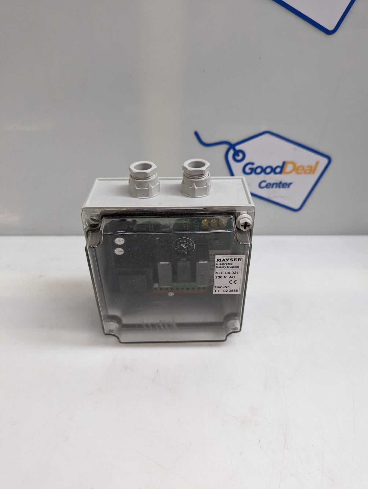 Mayser Safety Control Unit Board and Enclosure, SLE 04-021, 230 V AC