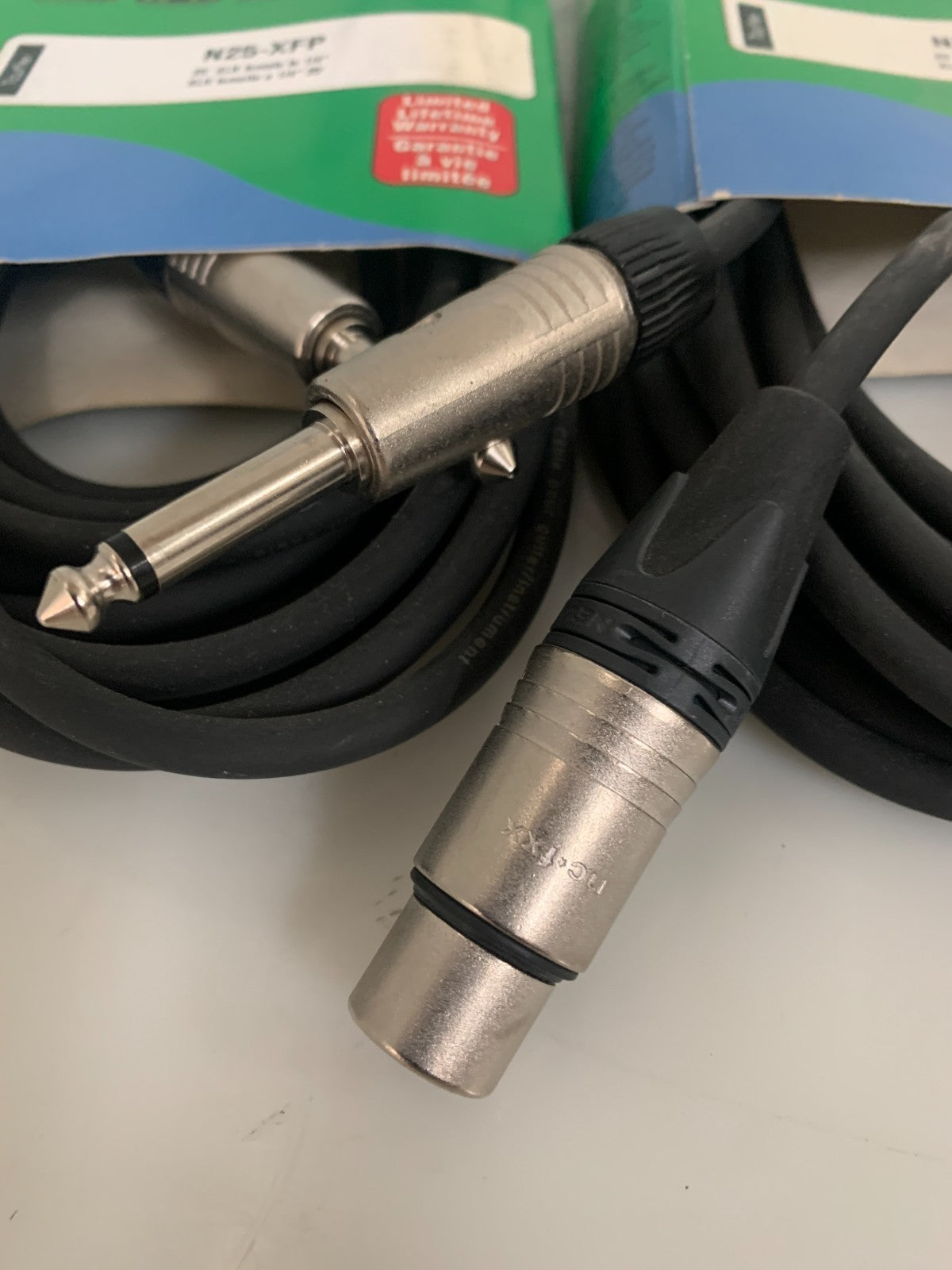 LOT OF 2 DIGIFLEX MICROPHONE CABLE 25' N25-XFP