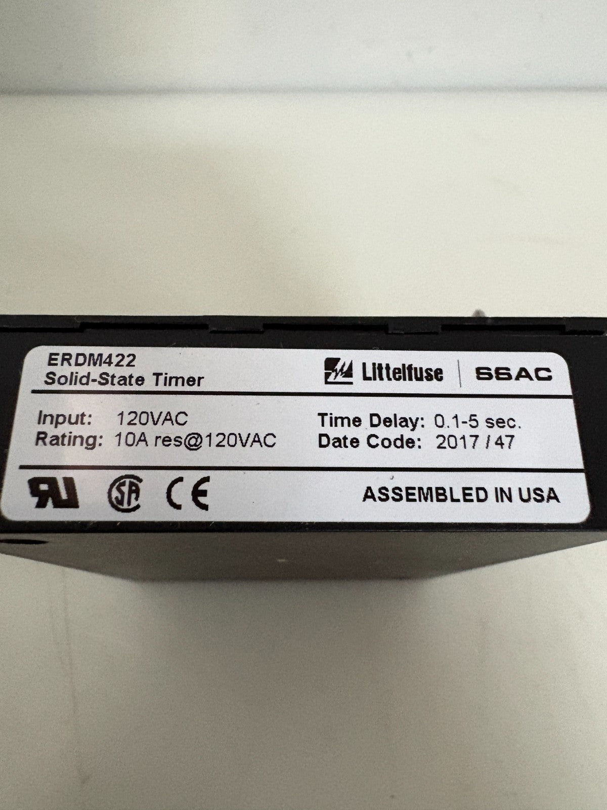 LITTLEFUSE SOLID STATE TIMER ERDM422 2