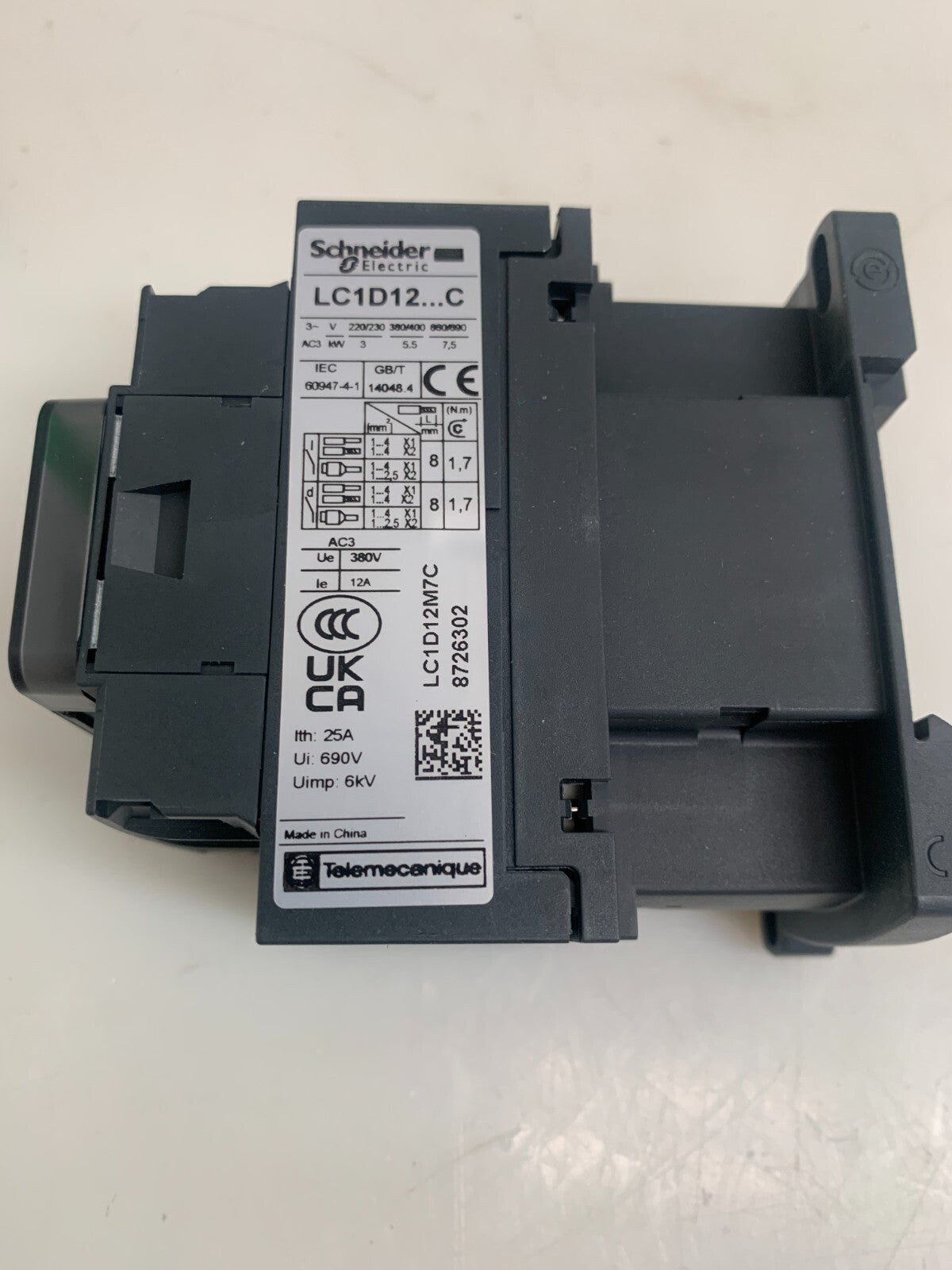 SCHNEIDER ELECTRIC  Contactor Coil   LC1D12M7C