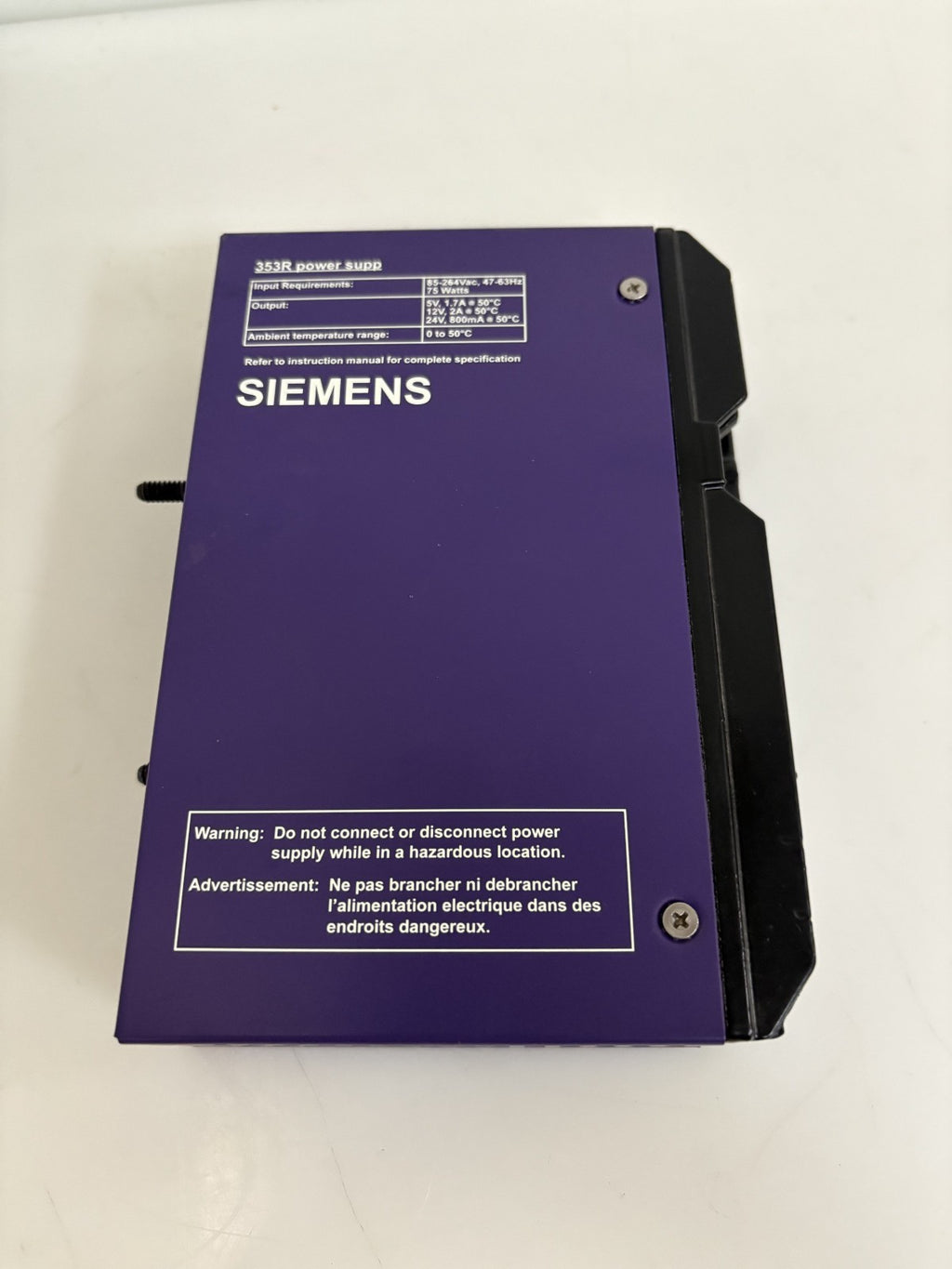 SIEMENS MOORE POWER SUPPLY TGX: 353RPSUAD4
