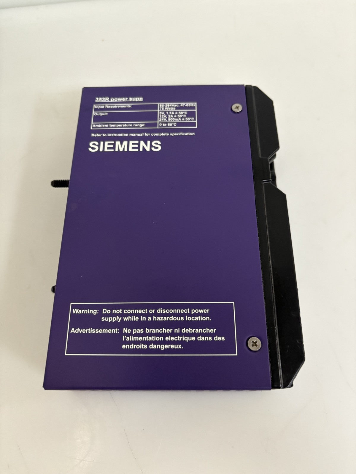 SIEMENS MOORE POWER SUPPLY TGX: 353RPSUAD4