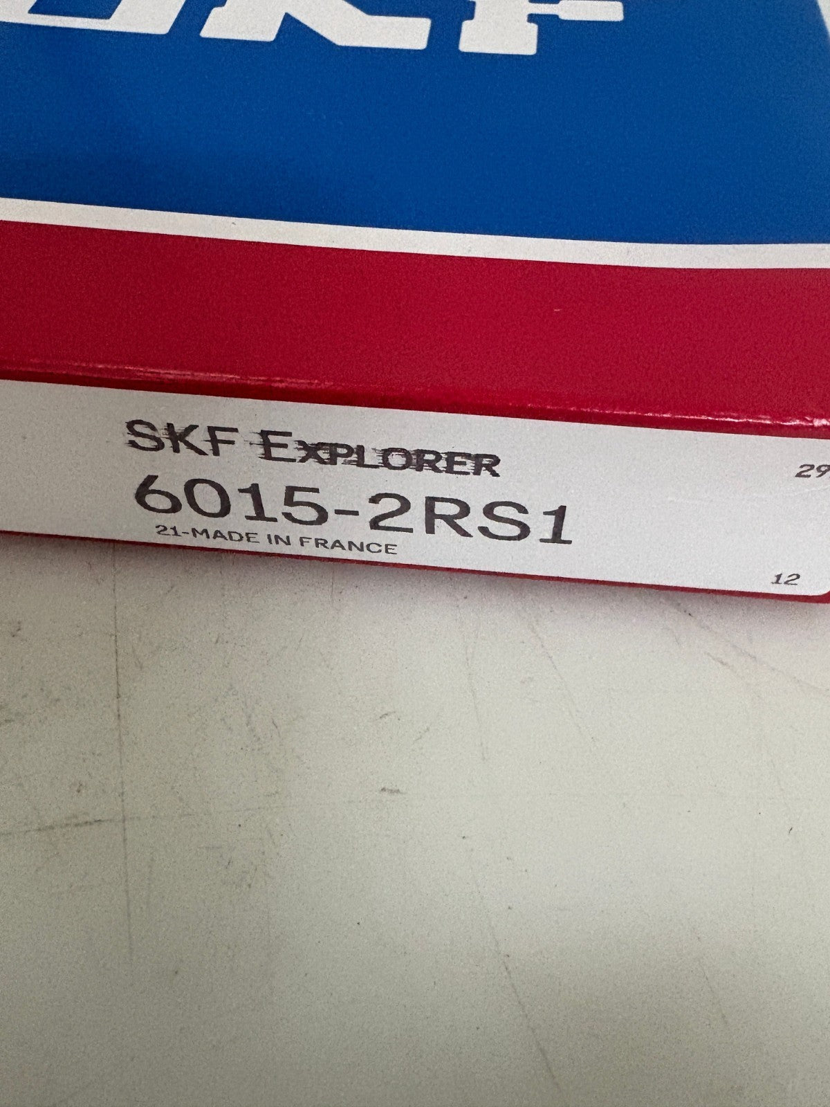 LOT OF 2 SKF EXPLORER DEEP GROOVE SINGLE ROW BALL BEARING 6015-2RS12