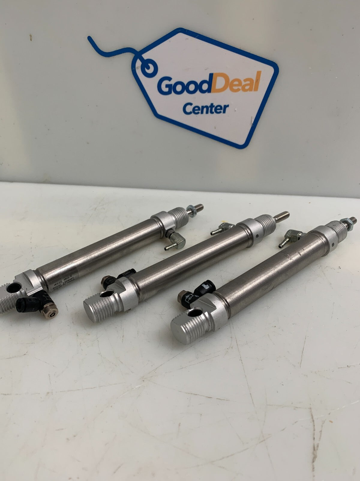 FESTO DSNU-16-60-P-A Pneumatic Round Cylinder 1908263 w/Fittings (Lot of 3)