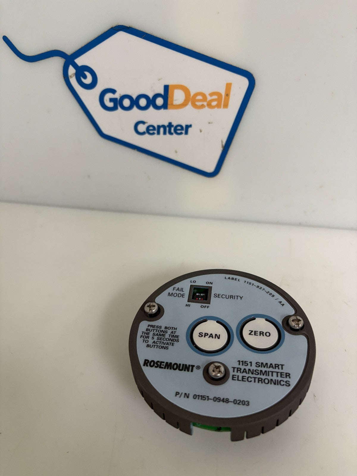 ROSEMOUNT 1151 SMART TRANSMITTER ELECTRONICS #01151-0948-0203