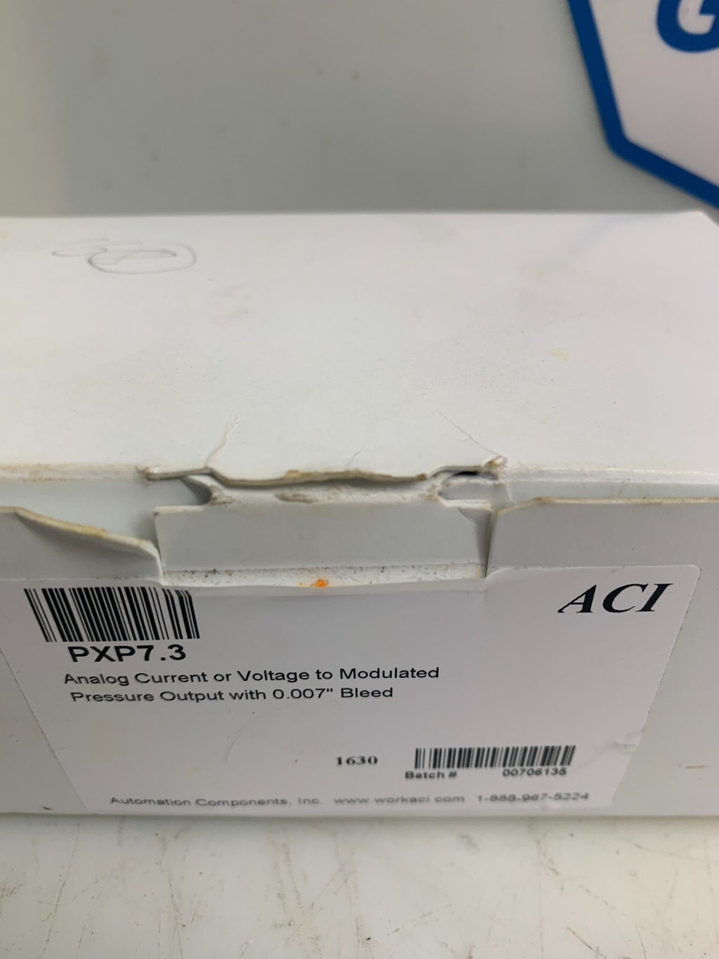 ACI PXP7.3 Analog Current or Voltage to Modulated Pressure Output With 0.007"
