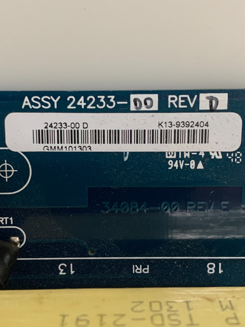EMERSON ROSEMOUNT ANALYTICAL ASSY 24233-00 REV D POWER SUPPLY BOARD1