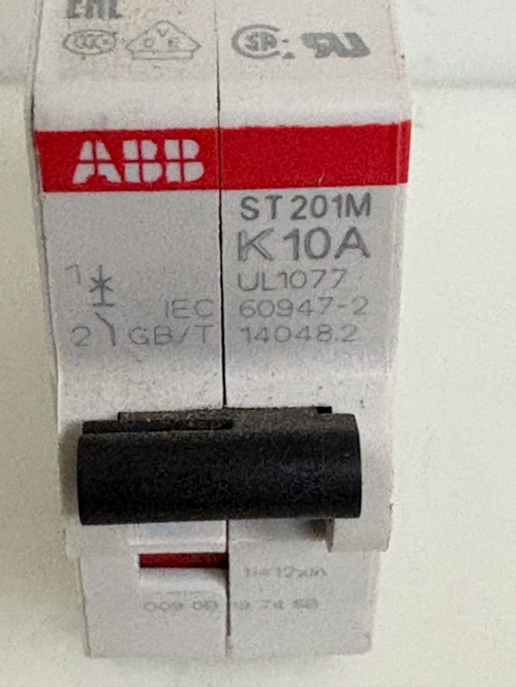 ABB CIRCUIT BREAKER ST 201M K 10 A