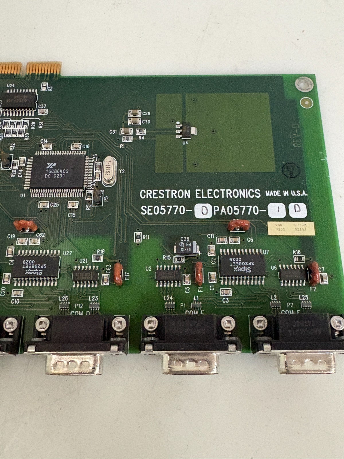 CRESTRON ELECTRONICS CONTROL BOARD SE 05770-D PA05770ID