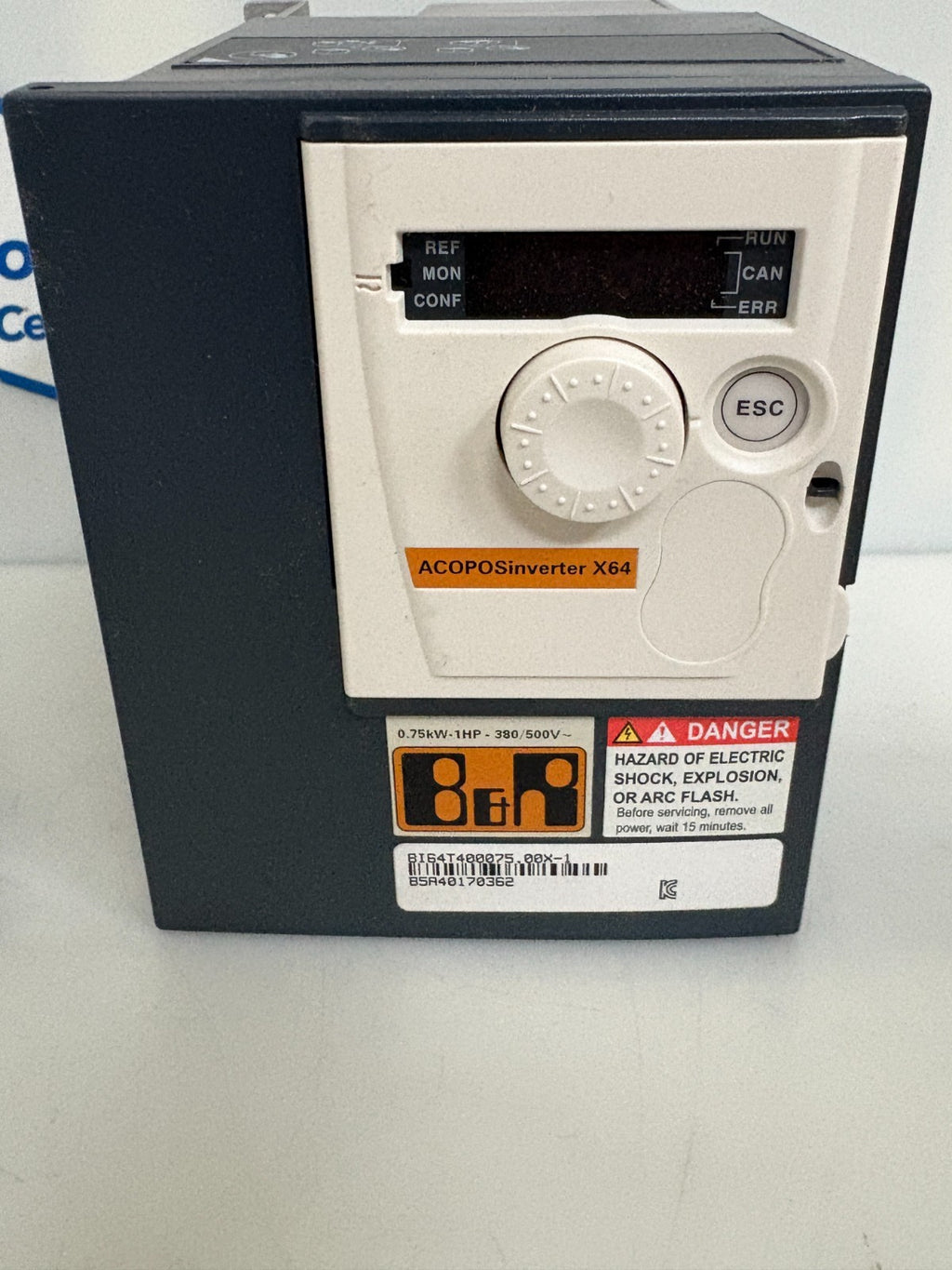 B & R AC DRIVE 1HP 8I64T400075.000-1
