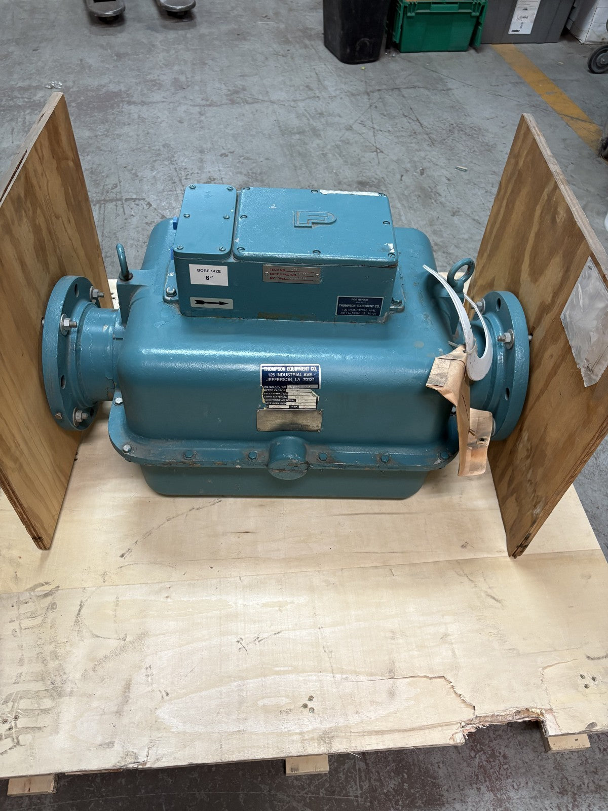 FISHER & PORTER TEFLON MAGNETIC TUBE FLOW METER MODEL 10D1416 AH0