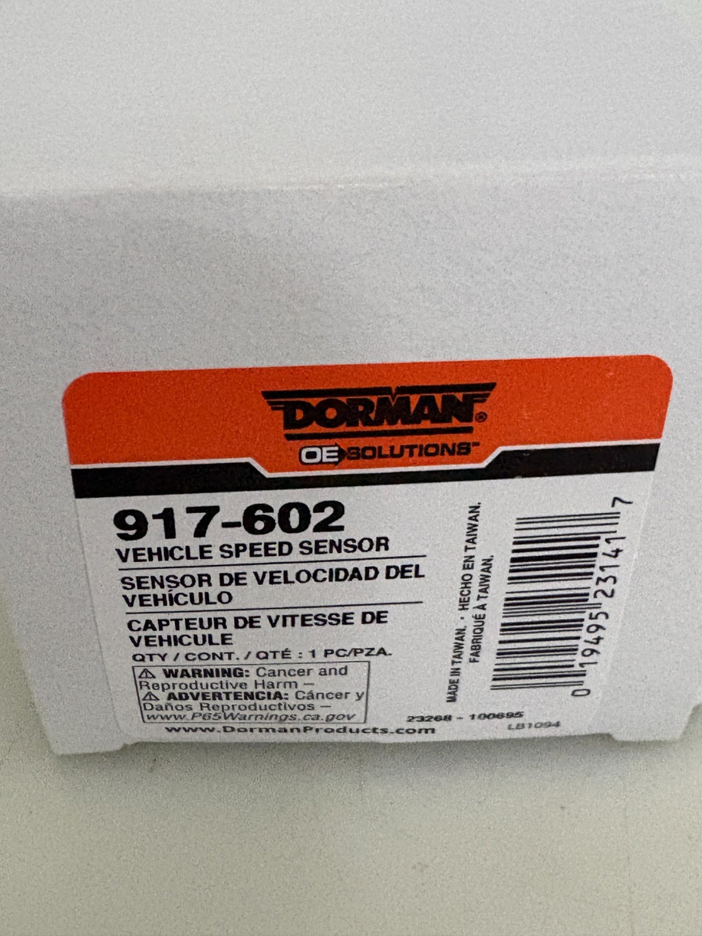 DORMAN AUTOMATIC VEHICLE SPEED SENSOR 917-602 2