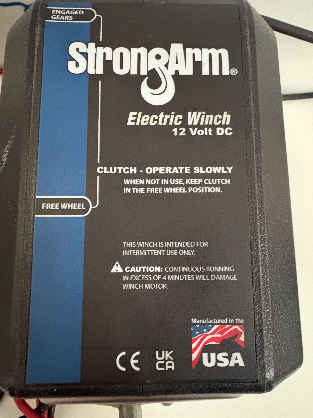 STRONGARM 12 VOLT DC ELECTRIC WINCH W/REMOTE