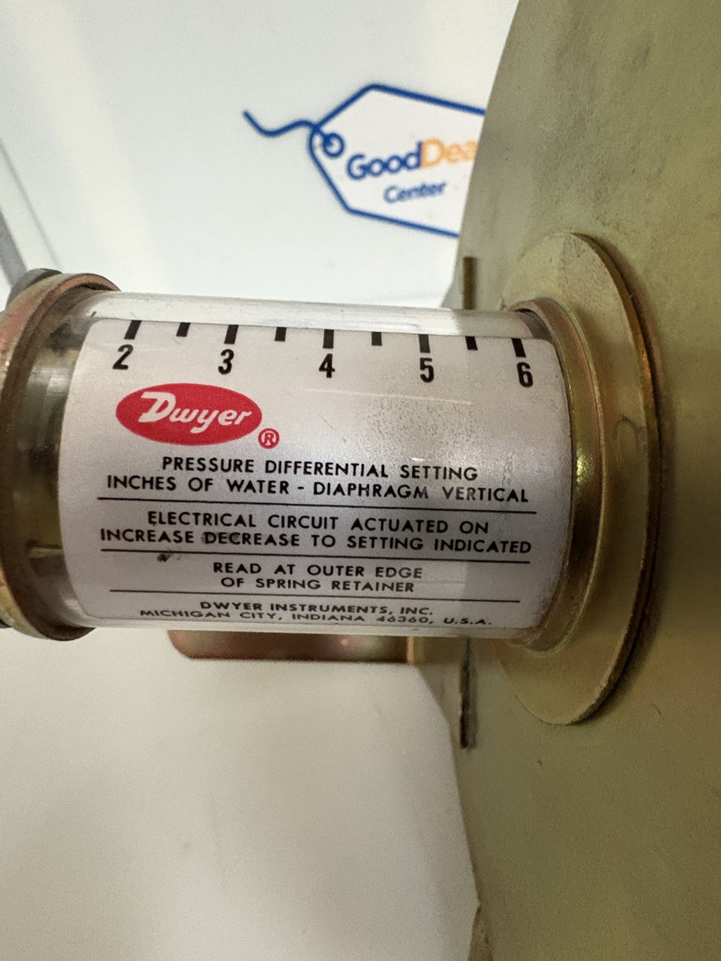 DWYER 1638-5 DIFFERENTIAL PRESSURE SWITCH